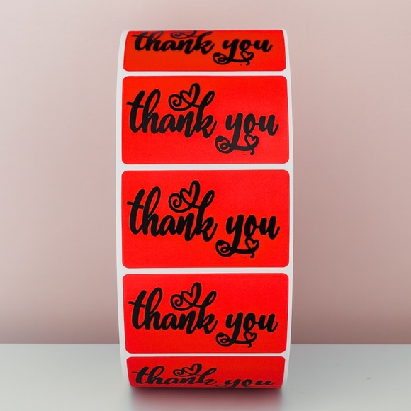 Small Business Thank You Stickers - Heart Packaging -Customer Appreciation label - Picture 4 of 11